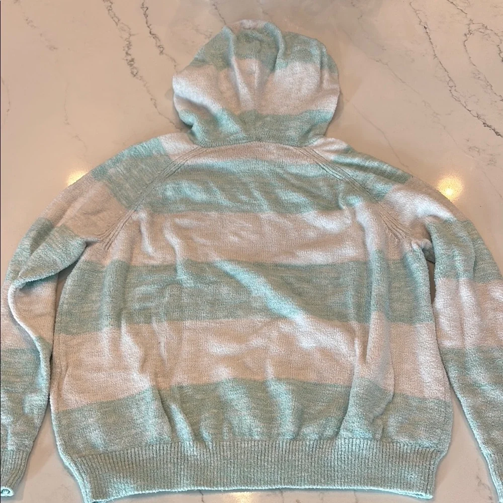 Abercrombie Kids Blue and Cream Cowl Neck Sweater